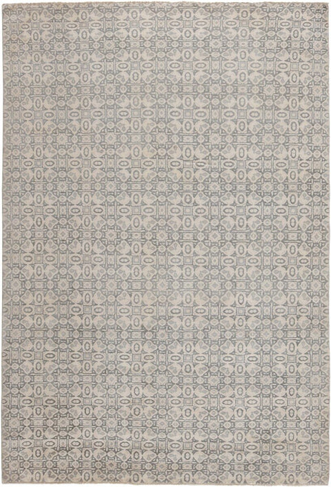 Damask Rug – Beige & Black – 209 × 303 cm
