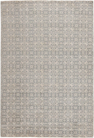 Damask Rug – Beige & Black – 209 × 303 cm