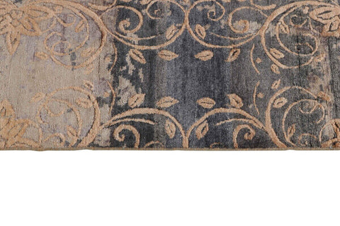 Damask Rug – Beige & Black – 245 × 307 cm
