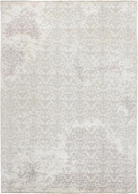 Damask Rug – Beige & Black – 247 × 353 cm