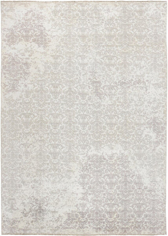 Damask Rug – Beige & Black – 247 × 353 cm