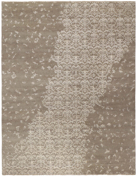 Damask Rug – Beige & Brown