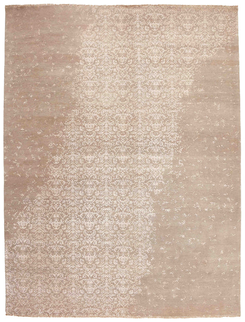 Damask Rug – Beige & Brown – 305 × 401 cm