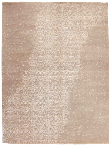 Damask Rug – Beige & Brown – 305 × 401 cm