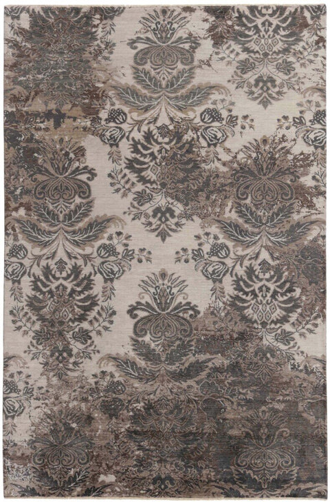 Damask Rug – Beige & Brown – Design 2