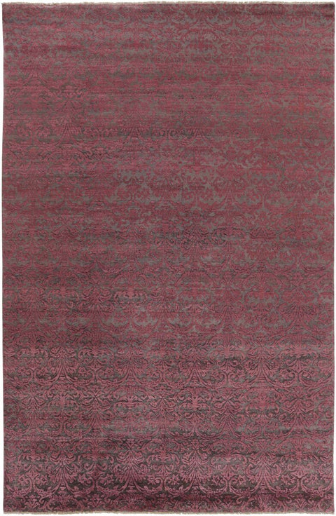 Damask Rug – Black & Red – 200 × 309 cm