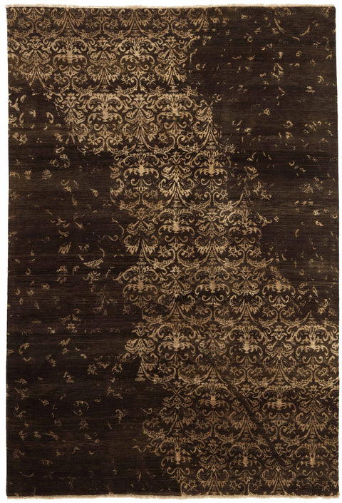 Damask Rug – Brown – 200 × 293 cm