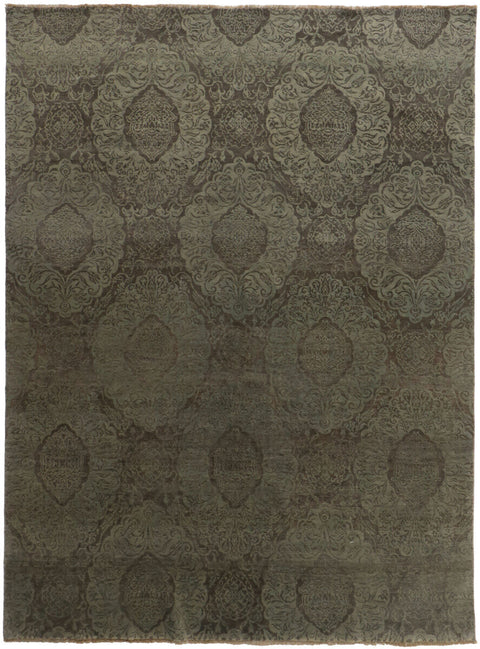 Damask Rug – Brown – 236 × 306 cm