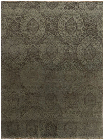 Damask Rug – Brown – 236 × 306 cm
