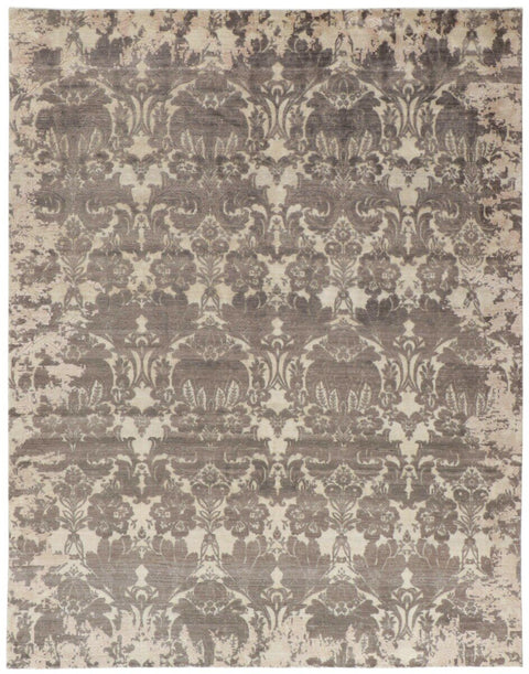 Damask Rug – Brown – 244 × 307 cm