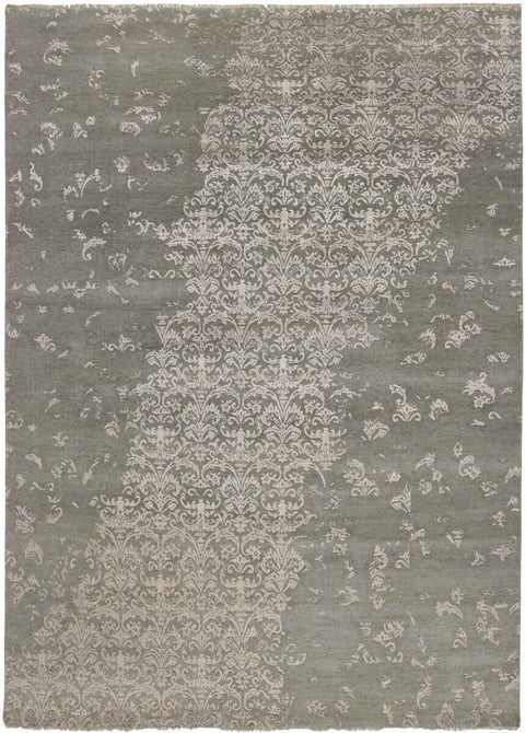 Damask Rug – Green – 254 × 355 cm