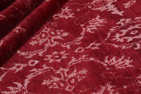 Damask Rug – Red – 241 × 298 cm