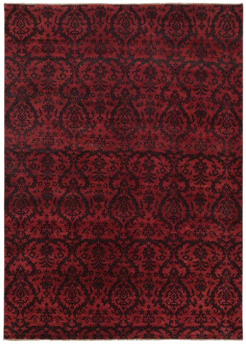 Damask Rug – Red – 255 × 356 cm