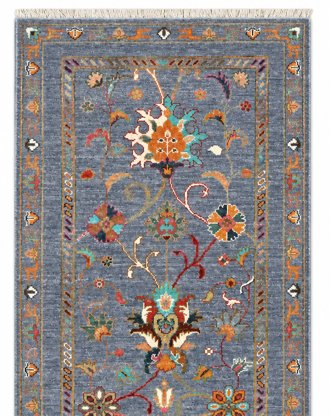Kazak Natural Dye Wool Runner Rug 2.40 X 0.80 m (7.8 X 2.6 ft)