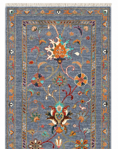 Kazak Natural Dye Wool Runner Rug 2.40 X 0.80 m (7.8 X 2.6 ft)