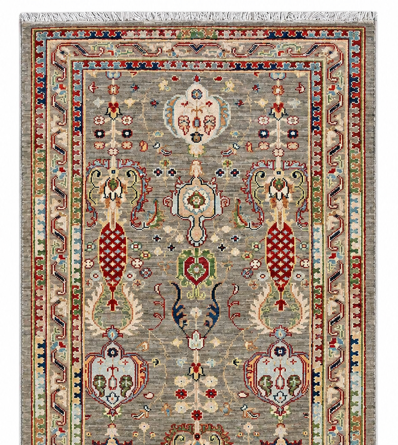 Kazak Natural Dye Wool Runner Rug 1.23 X 0.81 m (4 X 2.6 ft)
