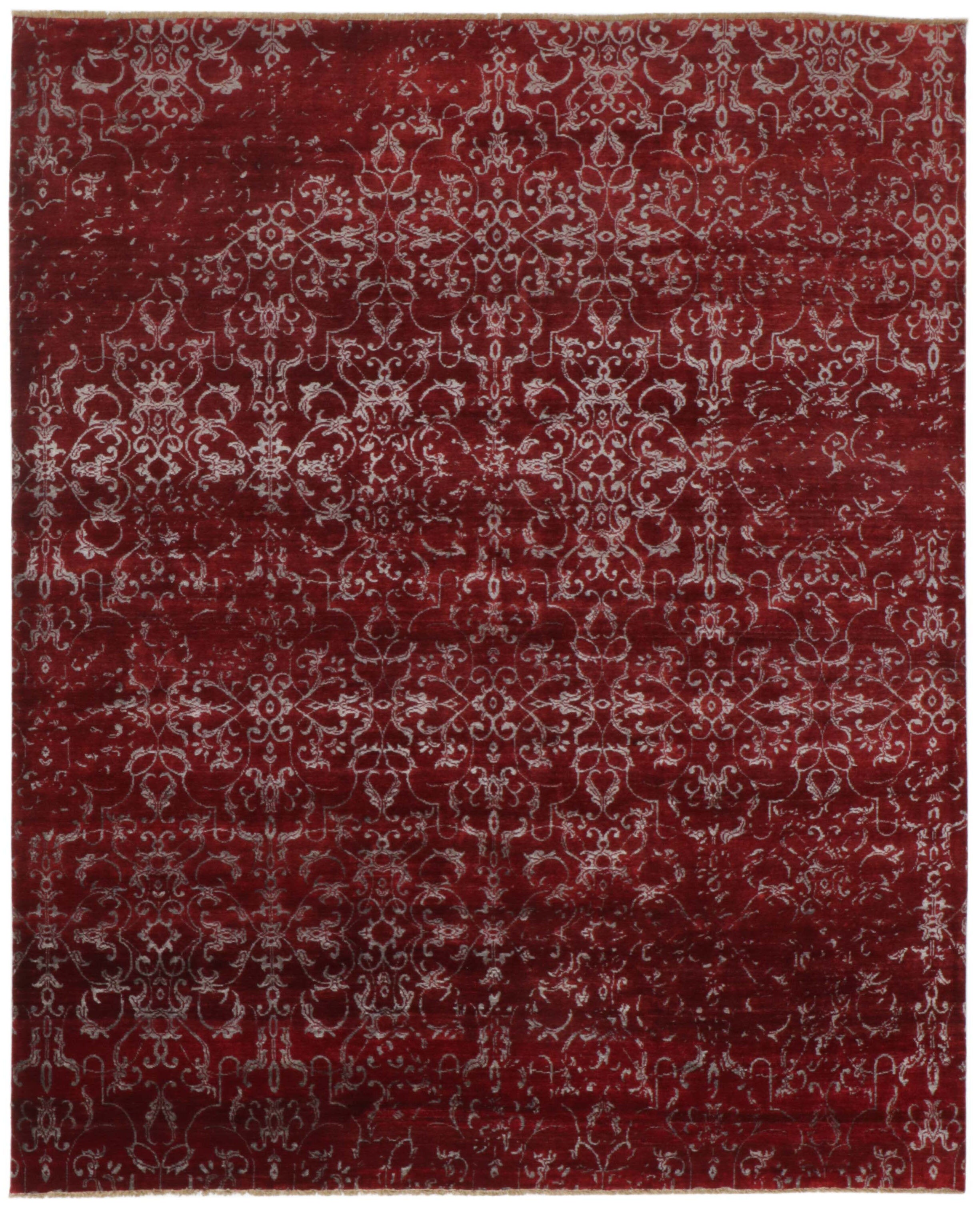 Elodie Manor Damask Rug