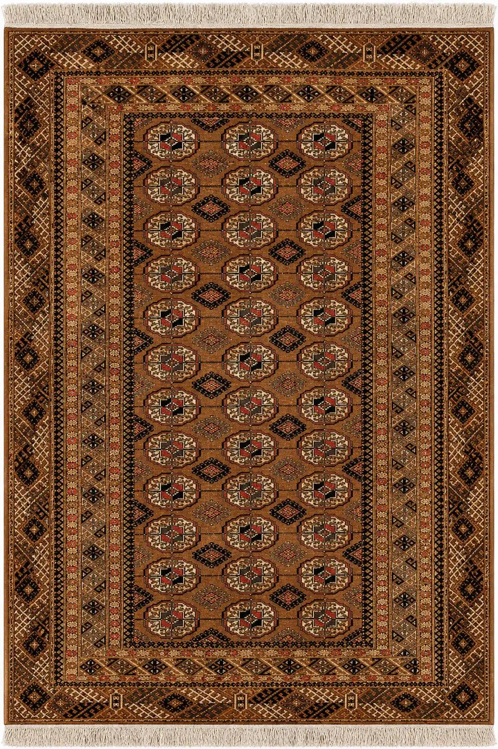 Turkmon Black Tribal Rug 180 x 115 cm (5.91 x 3.77 ft)