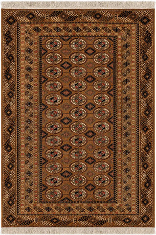 Turkmon Black Tribal Rug 180 x 115 cm (5.91 x 3.77 ft)