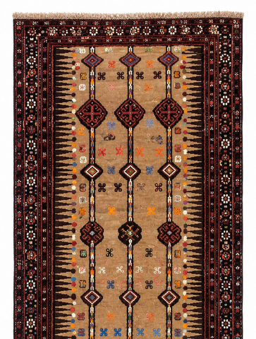 Nomadic Persian Baluch Rug 263 x 108 cm (8.63 x 3.54 ft)