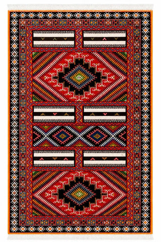 Nomadic Berber Piled Rug 217 x 113 cm (7.12 x 3.71 ft)