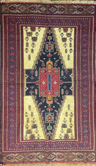 Baluch Sumak Kilim Tribal Wool Rug Handmade 223 x 140 m