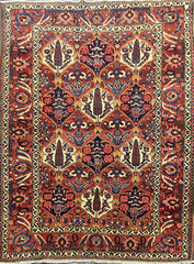 Fine old Persian Bakhtiar Wool Rug 213 x 157 m