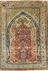 Fine Persian Silk Ghom Rug 214 x 139 m