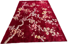 Old Antique Chinese Wool Large Rug 275cm x187 cm