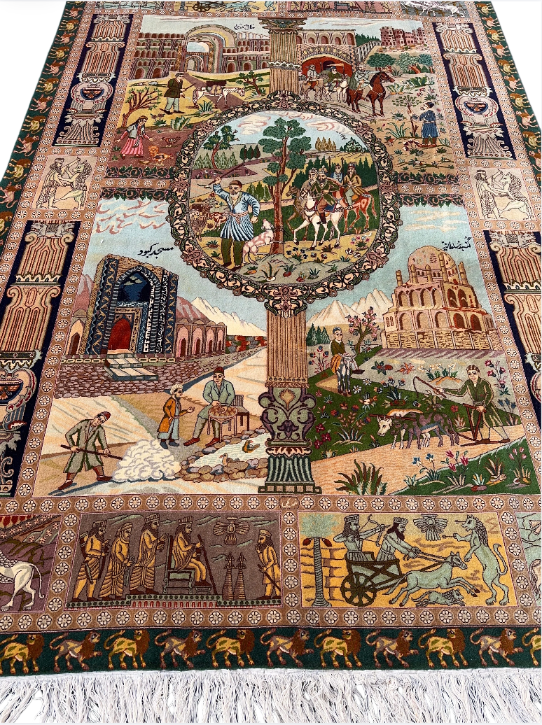 Fine Persian Handmade Tabriz Rug 270cm x 186cm