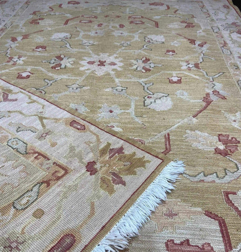 Indo Kilim Sumak Tribal Wool Rug Hand-Knotted 203 x 143 cm