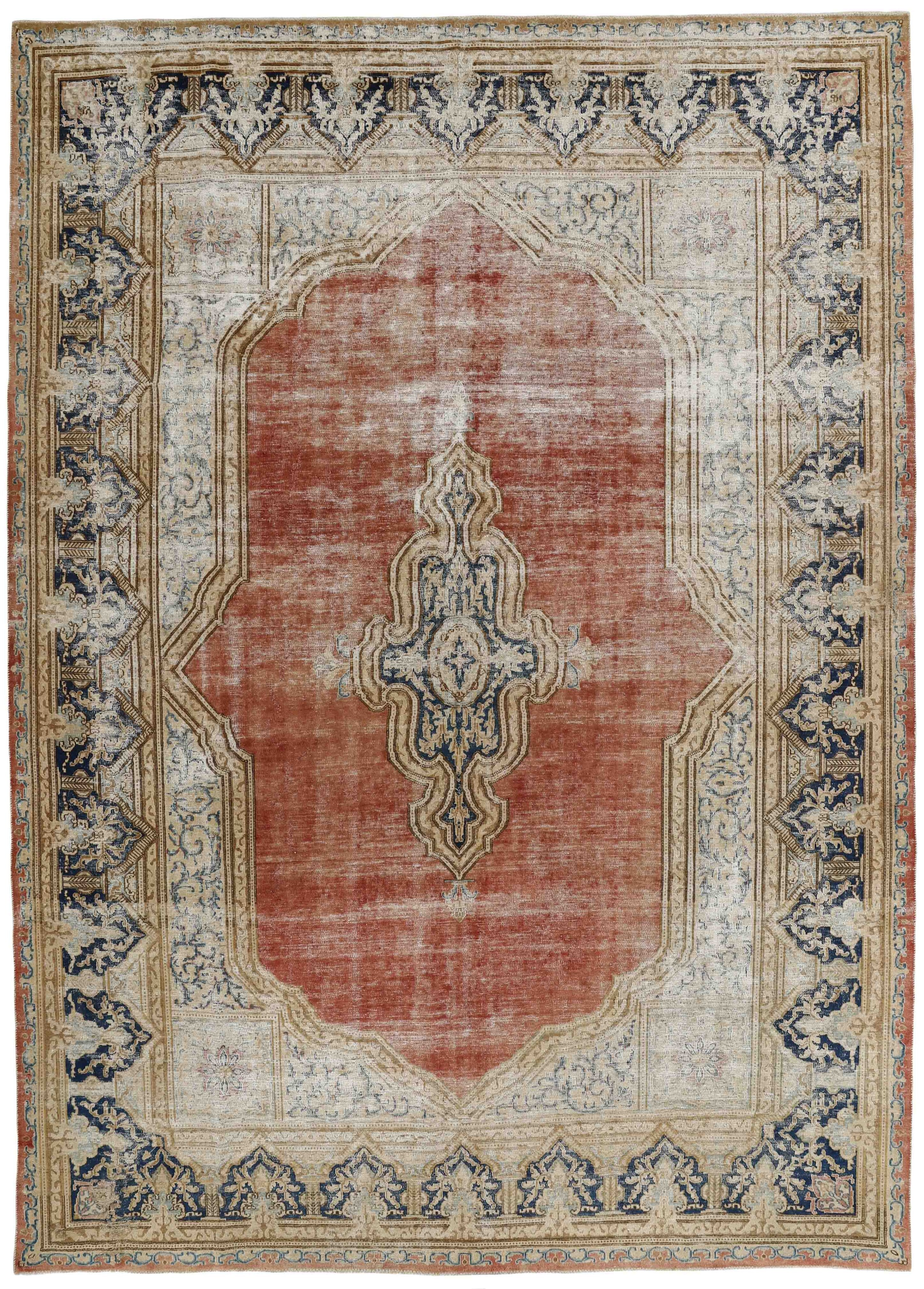 Ivory Vista Kerman Rug