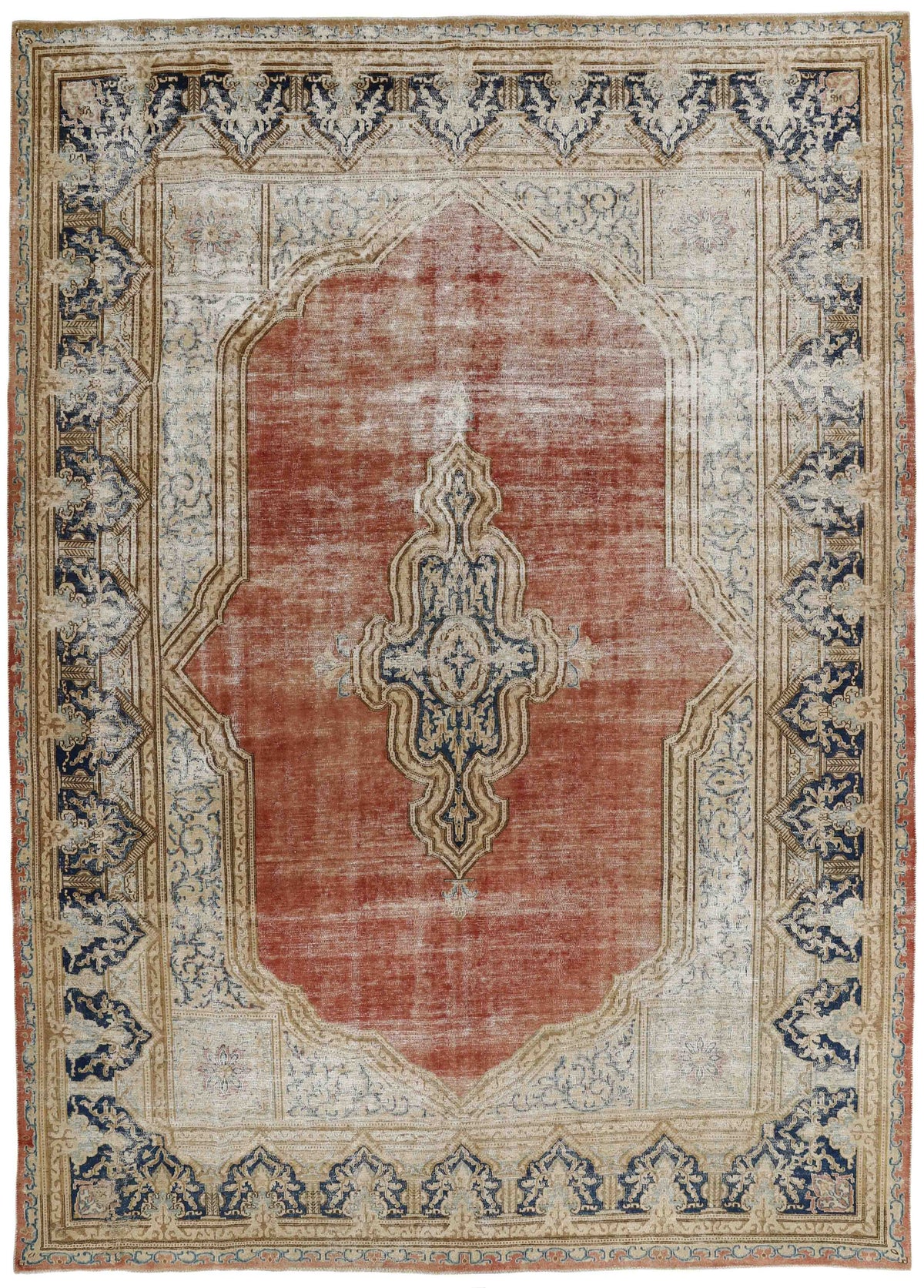 Ivory Vista Kerman Rug