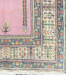 Kashmir Silk Prayer Rug 137 x 90 cm