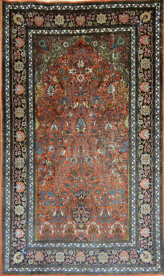 Kashmir Silk Wool Rug 154 x 93 m