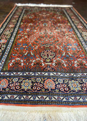 Kashmir Silk Wool Rug 154 x 93 m