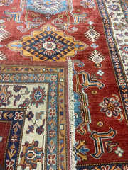 Handmade Kazak Wool Rug 142 X 114 m