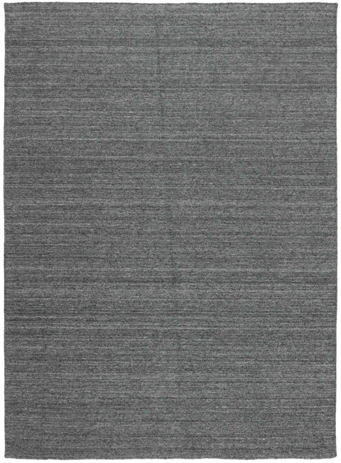 Nouveau Plain Rug – Black – Viscose – 140 × 200 cm – Design 2