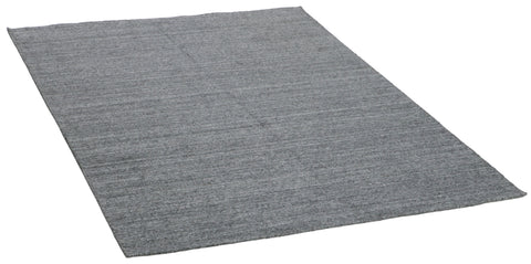 Nouveau Plain Rug – Black – Viscose – 140 × 200 cm – Design 2