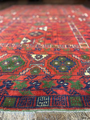 Old Afghan Hatchlu Handmade Rug 195 x 133 m