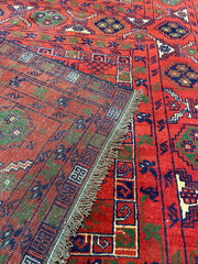 Old Afghan Hatchlu Handmade Rug 195 x 133 m