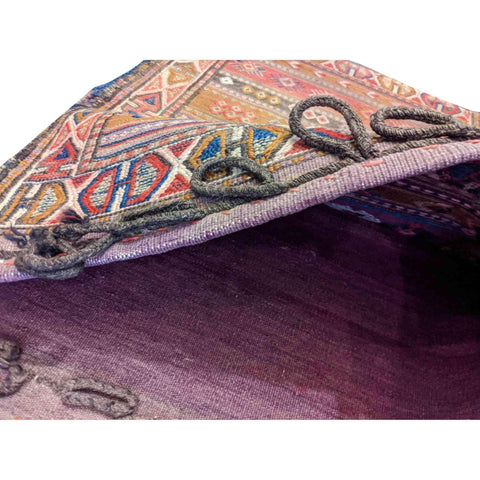 Old Qashai Sadel Bag Tribal Pink Rug - Rugoutlet