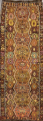 Old Anatolian Sumak Handmade Rug 360 x 140 cm (11.81 x 4.59 ft)