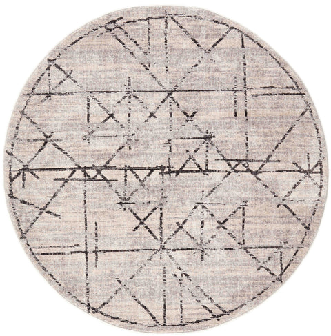 Oslo Round Rug – Polyester – 200 × 200 cm