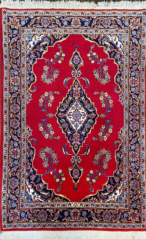 Persian Handmade Kashan Rug 156 x 104 cm