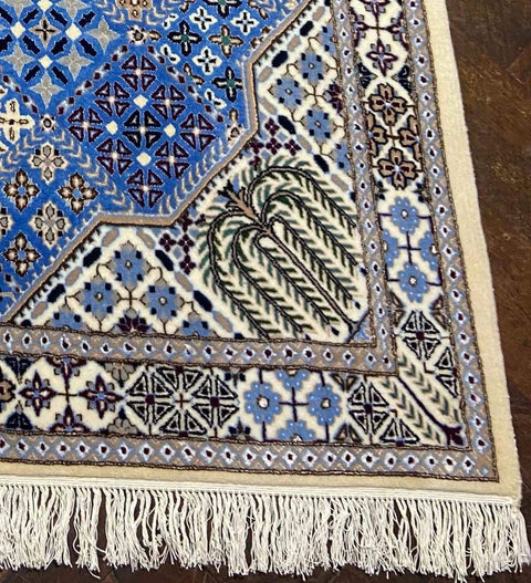 blue-persian-nain-rug-corner