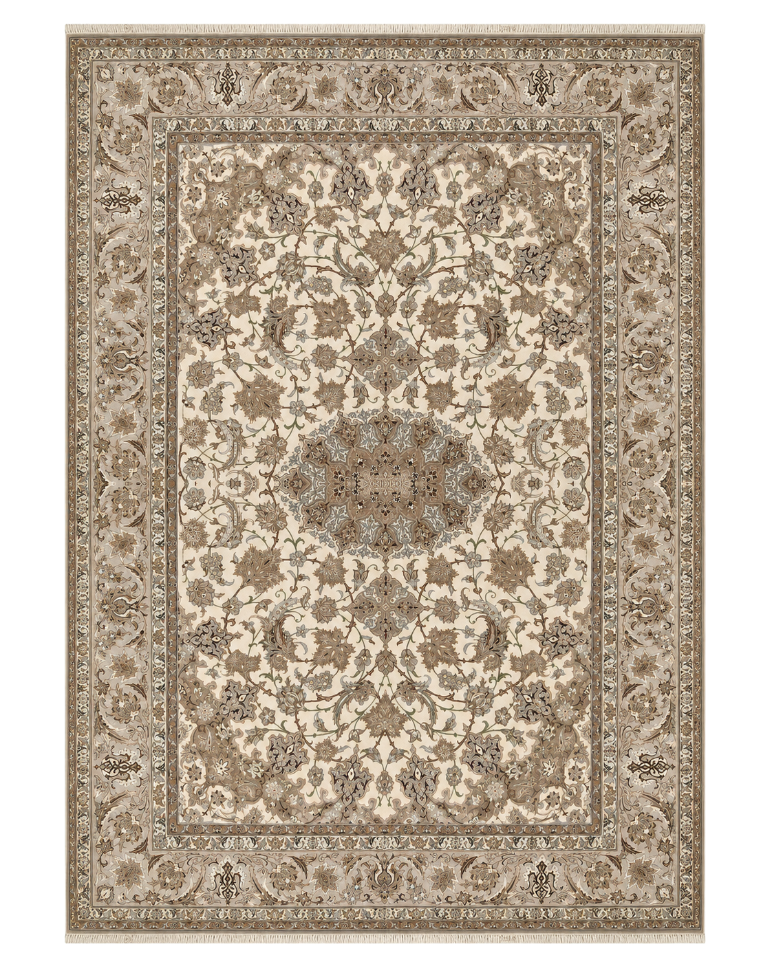 Fine Persian Isfahan Wool Rug 233 x 148 cm (7.64 x 4.86 ft)