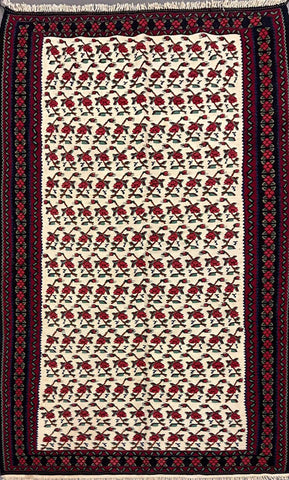 Persian Senneh Handmade Rug 220 x 133 cm (7.22 x 4.36 ft)