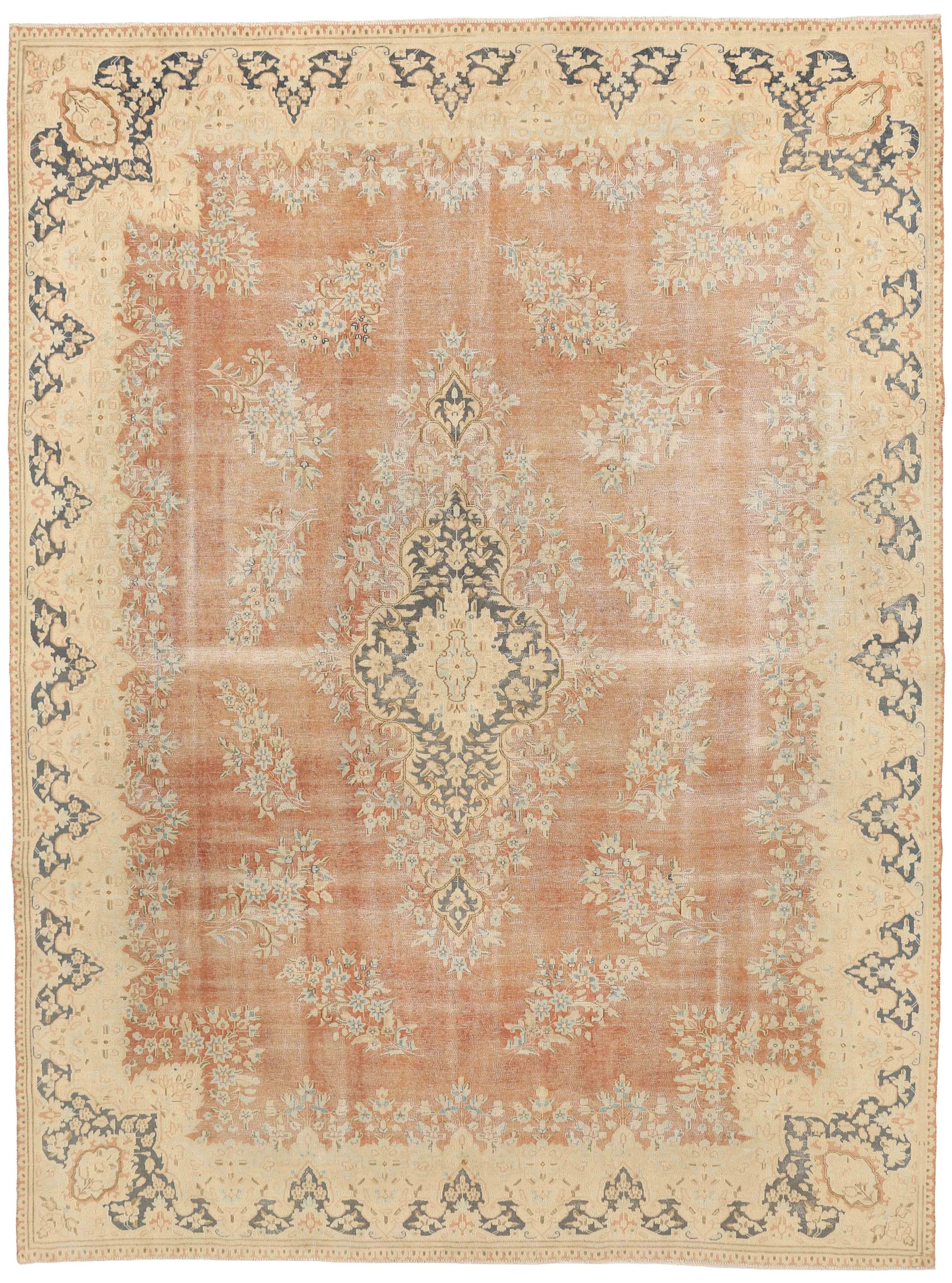 Sage Courtyard Kerman Rug