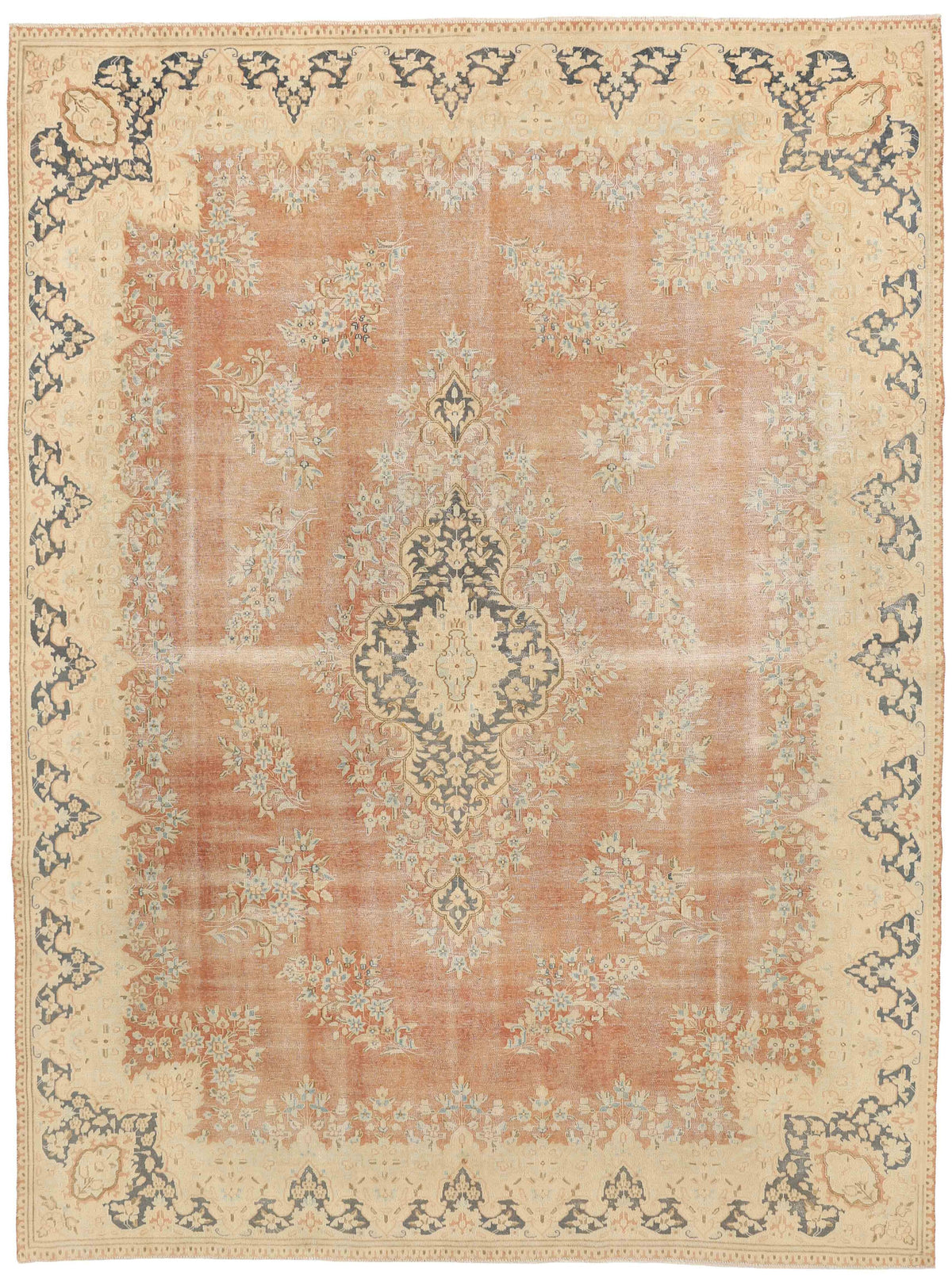 Sage Courtyard Kerman Rug